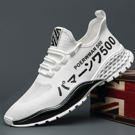 

Men s Sports Casual Sneakers Solid Color Low-top Thick Sole Shoes for Mountain Climbing Camping 39 White 500