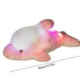 thumbnail image 3 of Glow-in-the-Dark Dolphin Plush Toy, 45CM Luminous Stuffed Animal, Soft Cuddly Night Light Companion, Color-Changing LED, Ocean Themed Gift for Kids, 3 of 6
