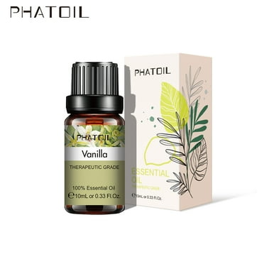 PHATOIL Vanilla Essential Oil 100% Pure Therapeutic Good for Diffuser, Humidifier, Aromatherapy, Sleep, Relax Room Air Fresheners 10mL