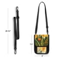 thumbnail image 4 of Secure Travel Neck Wallet Passport Holder Adjustable Strap For Men & Women 6*7.5in Bees Insects Butterfly Tulip, 4 of 6