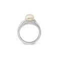 thumbnail image 2 of Button Freshwater Cultured Pearl Ring 8-9mm in Sterling Silver, 2 of 4