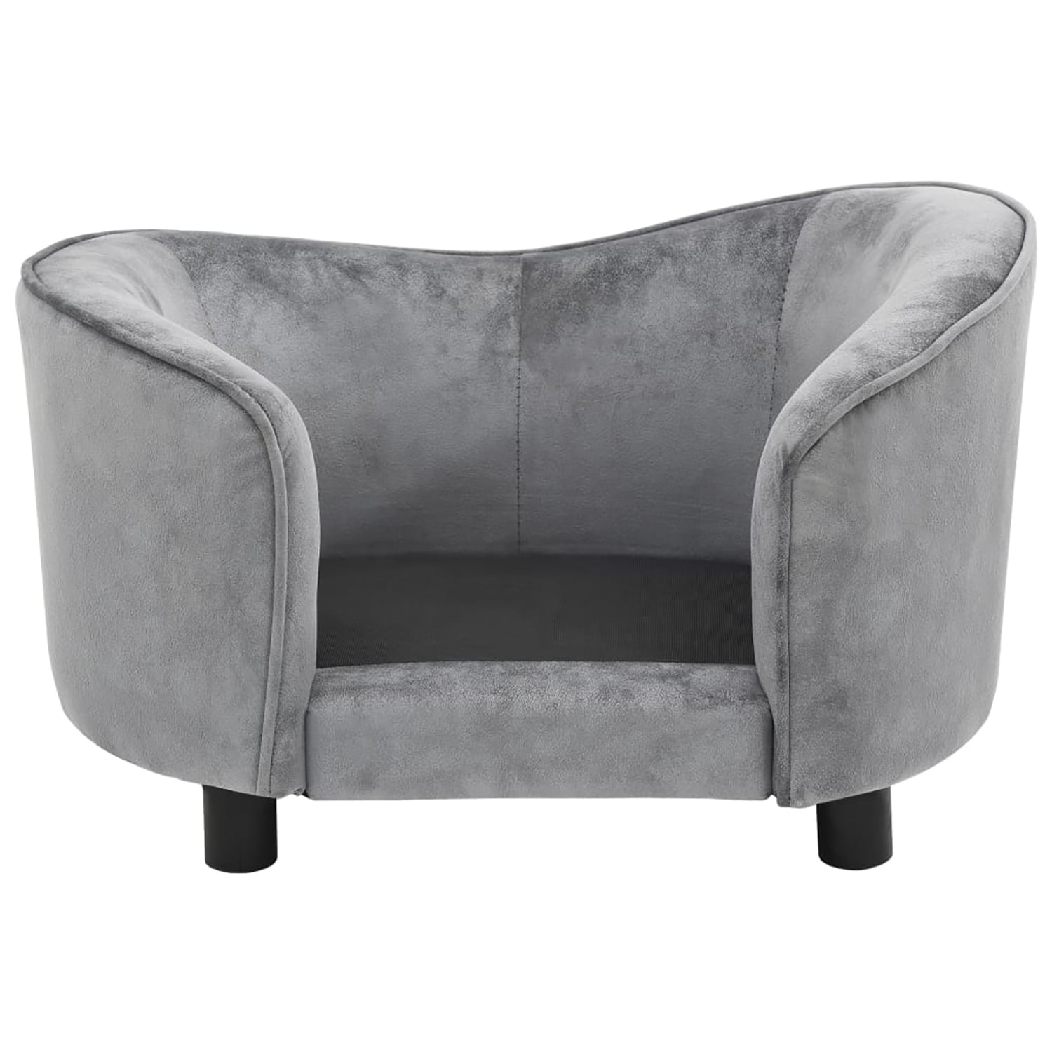 Pefilos 27.2" Dog Sofa Bed for Small Pets, Stylish Pet Sofa/Cat Couch for Furniture Faux Leather, Gray Pefilos 27.2" Dog Sofa Bed for Small Pets, Stylish Pet Sofa/Cat Couch for Furniture Faux Leather, Gray