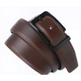 thumbnail image 2 of Men's Dress Belt Black Leather Belts for Jeans, 2 of 6