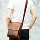 thumbnail image 4 of Bolso de cuero WESTAL para hombre, bolso de hombro informal, genuino, con solapa, envío directo, diseño de mensajero para hombre 7433, 4 of 5