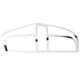 thumbnail image 2 of M Buder Cubierta Decorativa De Luz Trasera ABS Cromada Para Hyundai Grand Starex H1 2019 (57.00 cm / 22.44 inches) 2 Piezas, 2 of 9