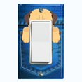 thumbnail image 1 of Metal Light Switch Plate Cover Cute Pug Puppy Dog Pocket DOG009, 1 of 20