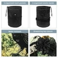 thumbnail image 3 of PhooArto Large Barrel Drawstring Makeup Bag, Moon Tree Leaves Crow Travel Cosmetic Bag Portable Make Up Organizer Bag, 3 of 6