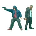 thumbnail image 4 of Fiocias 2 Pieces Miniature Thief Architectural Model Figure Street Character Robber Resin Suitable for Railway Layout Home Photographic Scenes Decoration Two man, 4 of 8