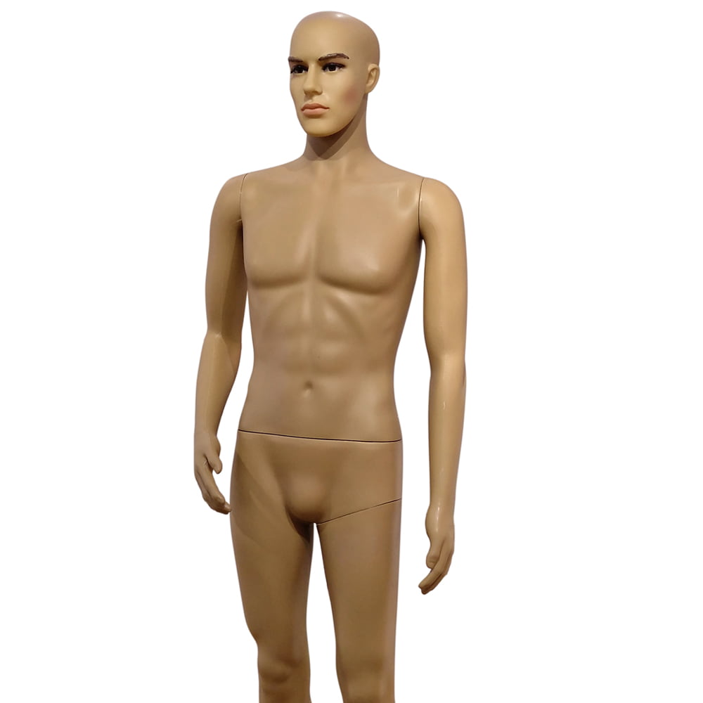 183cm Realistic Full Body Male Mannequin Display Head Turns Dress Form w/Base US 