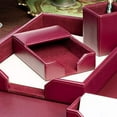 thumbnail image 6 of Burgundy Blue Bonded Leather 4" x 6" Memo Holder, 6 of 8