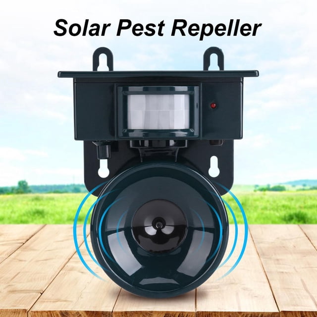 solar ultrasónico de sensor de movimiento de animales de plagas de aves para jardín agrícola, ecológico, libre de DYNWAVEMX repelente de animales