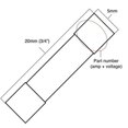 thumbnail image 3 of Fusible Bussmann GMA-3.15 A, 3,15 A, cristal de acción rápida, 125 V, paquete de 5 unidades, 3 of 3