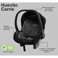 thumbnail image 2 of Autoasiento para carro Huevito Porta Bebe Carrie Modelo negro, 2 of 4