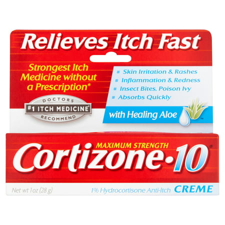 Cortizone 10 Anti-Itch Crème à la guérison Aloe, 1 oz