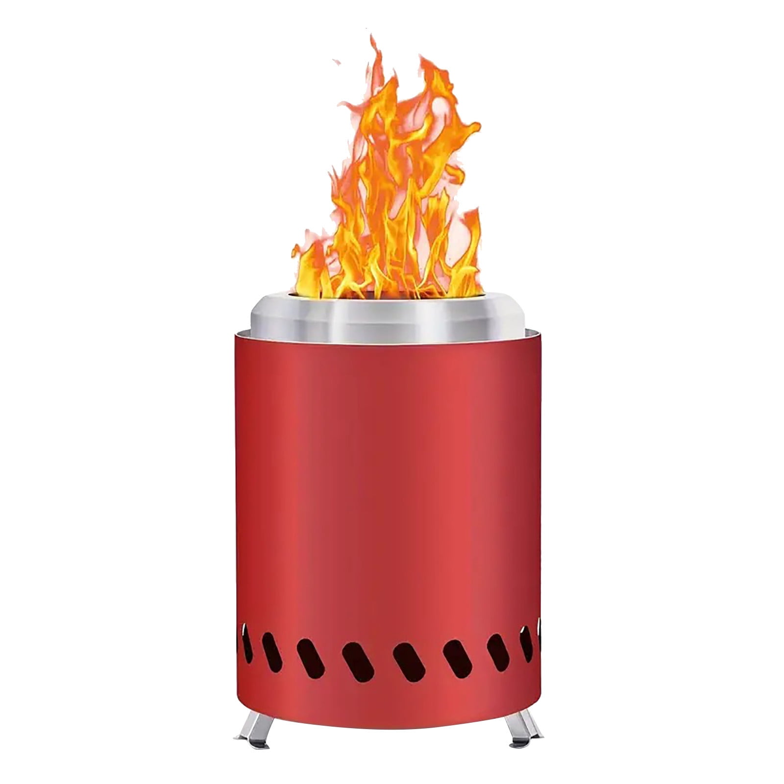 Outdoor Wood-burning Tabletop Fire Pit for Cozy Gatherings, Patio Heating, and Camping Bonfires