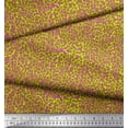 thumbnail image 3 of Soimoi Green polyester Crepe Fabric Leopard & Wild Animal Skin Print Sewing Fabric BTY 52 Inch Wide, 3 of 3
