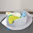 thumbnail image 4 of Bolsa de almacenamiento de juguetes de peluche con forma de puf de erizo para niños, 4 of 5