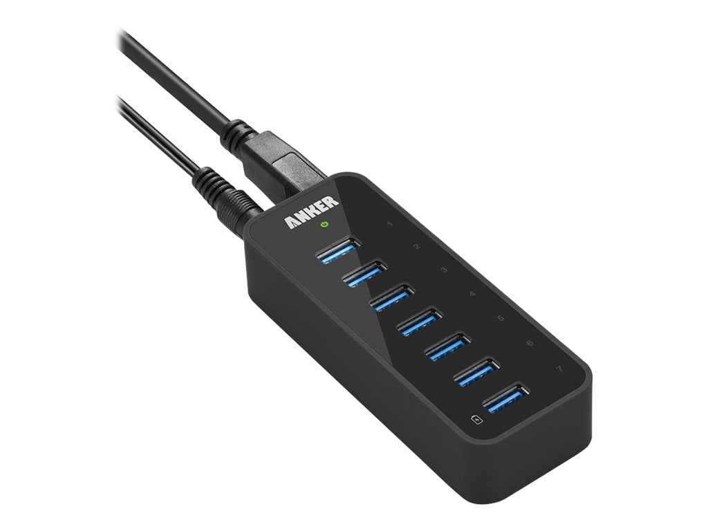 Anker usb 3 0 7 port hub with 1 bc 1 2 charging port hub 7 x