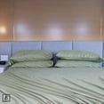thumbnail image 1 of Elizabeth Samuel King Size Sage Green 6-piece Bed Sheet Set, 100% Bamboo Sheets with Deep Pockets, 400 Thread Count, 4 Pillowcases, 1 Flat Sheet, 1 Fitted Sheet (Sage Green), 1 of 8