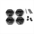 thumbnail image 3 of Kit de Adaptador de Actualización de Coche RC Hexagonal de 12 mm para 1/18 Mini , Piezas de Actualización de Coche RC Cepillado, Color Negro, 3 of 5