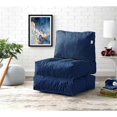 thumbnail image 2 of Loungie Cloudy Nylon Bean Bag Chair Blue, 2 of 8