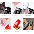 thumbnail image 2 of Clear Nail Stamper Kit Dual Head Stamping Tool Transparent Silicone Rubber Stamper For Nail Art Polish French Tips, 2 of 7
