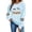 36#Light Blue, variant on Plus Size Sweatshirts for Women Halloween Oversized Ghost Print Long Sleeve Crewneck Tunic Pullover Shirts Hoodies S-5XL