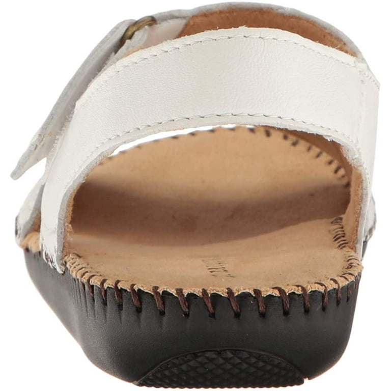 Women's Naturalizer, Scout leather low heel Sandals WHITE