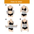thumbnail image 5 of MISS MOLY Women's Waist Trainer Trimmer Hot Sweat Body Shaper Tummy Cincher Slimming Belt, 5 of 6