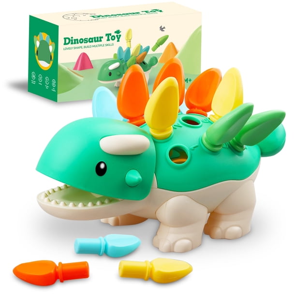 Juego de dinosaurios Montessori Toys Sibalohan para niños de 1 a 4 años