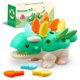 thumbnail image 1 of Juego de dinosaurios Montessori Toys Sibalohan para niños de 1 a 4 años, 1 of 6