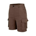 thumbnail image 4 of frariair ​Women's Rugged Cargo Style Shorts With Reinforced Belt Loops And Heavy Duty Zippers For Mountain Exploration Activewear​ Coffee, 4 of 8