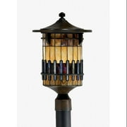 Quoizel TFAR9012BE Craftsman / Mission 1 Light Post Light, Bergamo