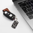 thumbnail image 5 of Wukai Daisies Flowers Print Rectangular Metal Keychain: Sleek and Durable Key Ring for Securely Holding Keys Perfect for Everyday Use, 5 of 5