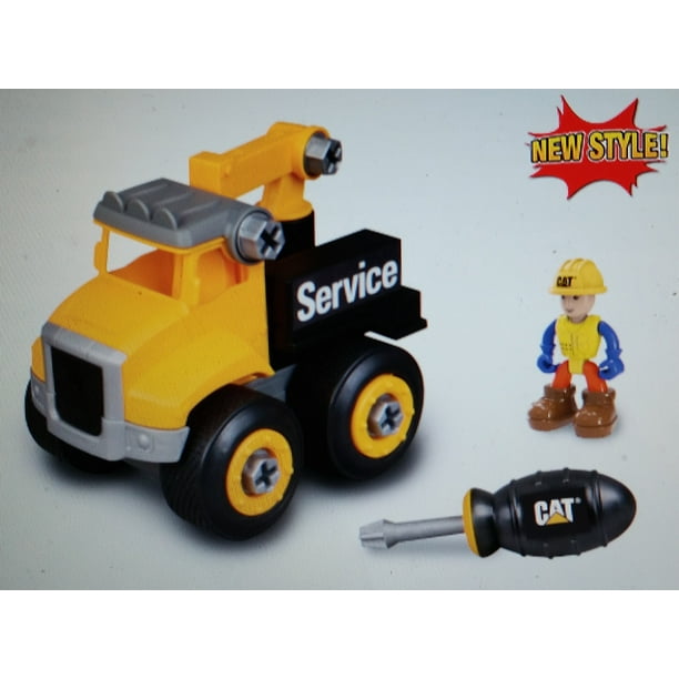 CAT Machine Maker Junior Operator Service Truck,9 Piece Set Includes