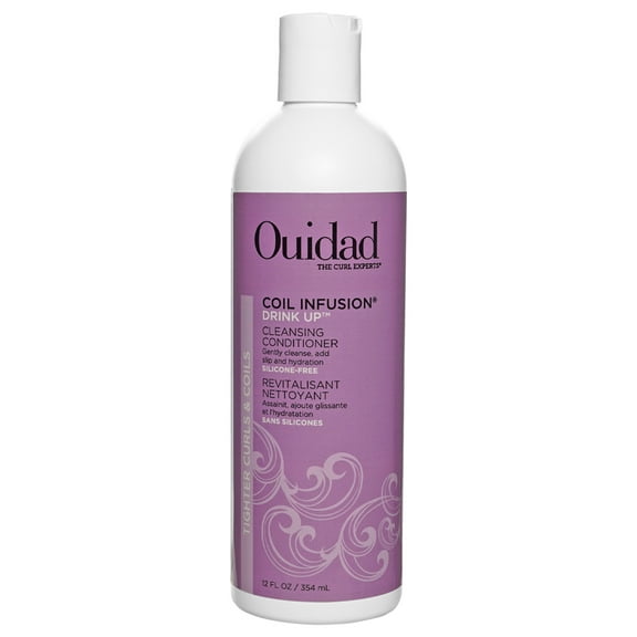 Ouidad Coil Infusion Drink Up Cleansing Conditioner for Curly Hair and Coils, 12 oz