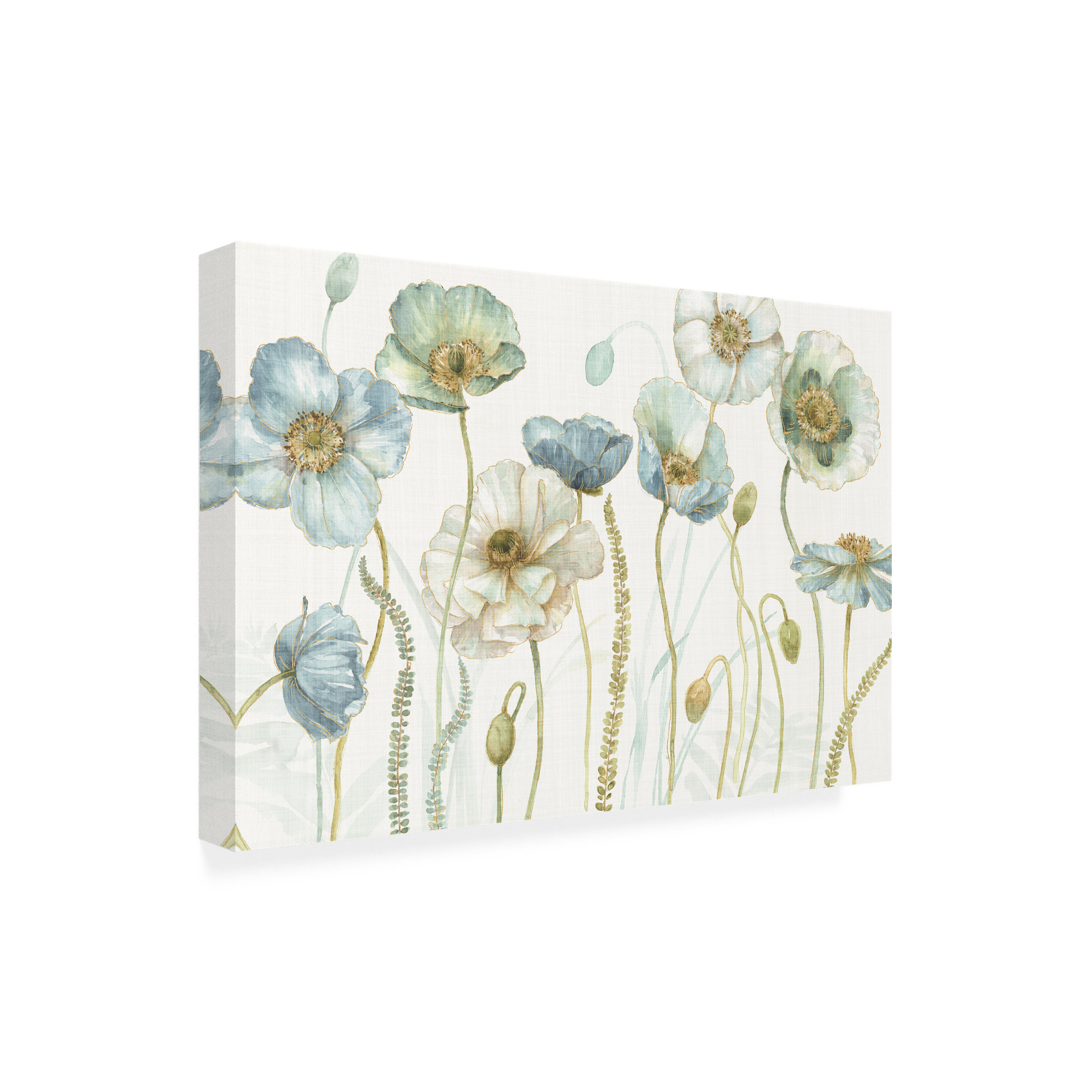 Trademark Fine Art 'My Greenhouse Flowers I Linen' Canvas Art by Lisa Audit