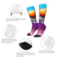 thumbnail image 3 of Pofeuu Lizard With Sunglasses Colorful Print Stockings, Adult Running Hiking Socks for Youth and Adult, 3 of 6