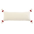 thumbnail image 6 of LR Home Heute Red Zeal Pom Lumbar Throw Pillow, 6 of 10