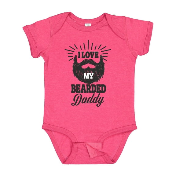 Inktastic I Love My Bearded Daddy Boys or Girls Baby Bodysuit