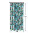 thumbnail image 5 of Pioneer Flower Floral Print Pattern Shower Curtain 36"x72", Bathroom Decorative Shower Curtain Set with 12 Hooks, Waterproof Washable, 5 of 6