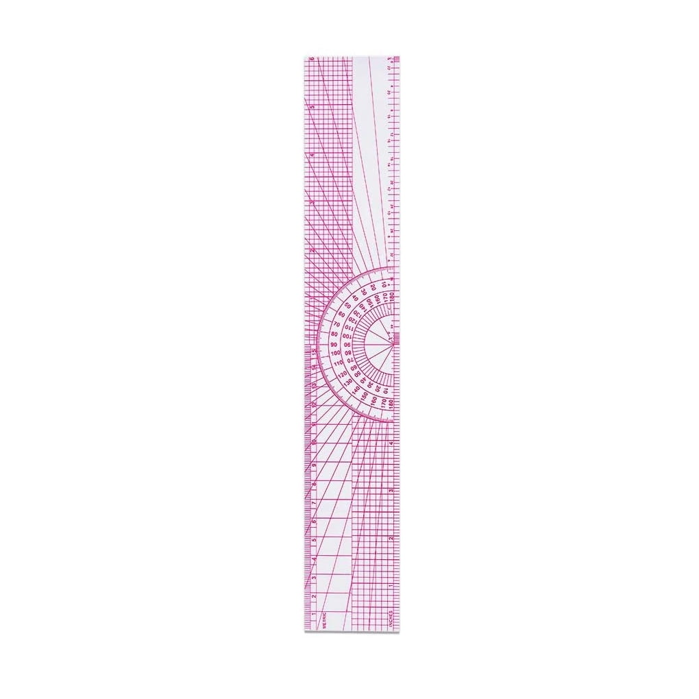 TureClos Transparent Ruler Builtin Scale Practical DIY Multi