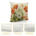 thumbnail image 4 of Creowell Flowers Fashion Style Dirt-Resistant Throw Pillow Covers for Couch Sofa Bed Living Room Bedroom Short Plush Square 1PC 22x22in, 4 of 5