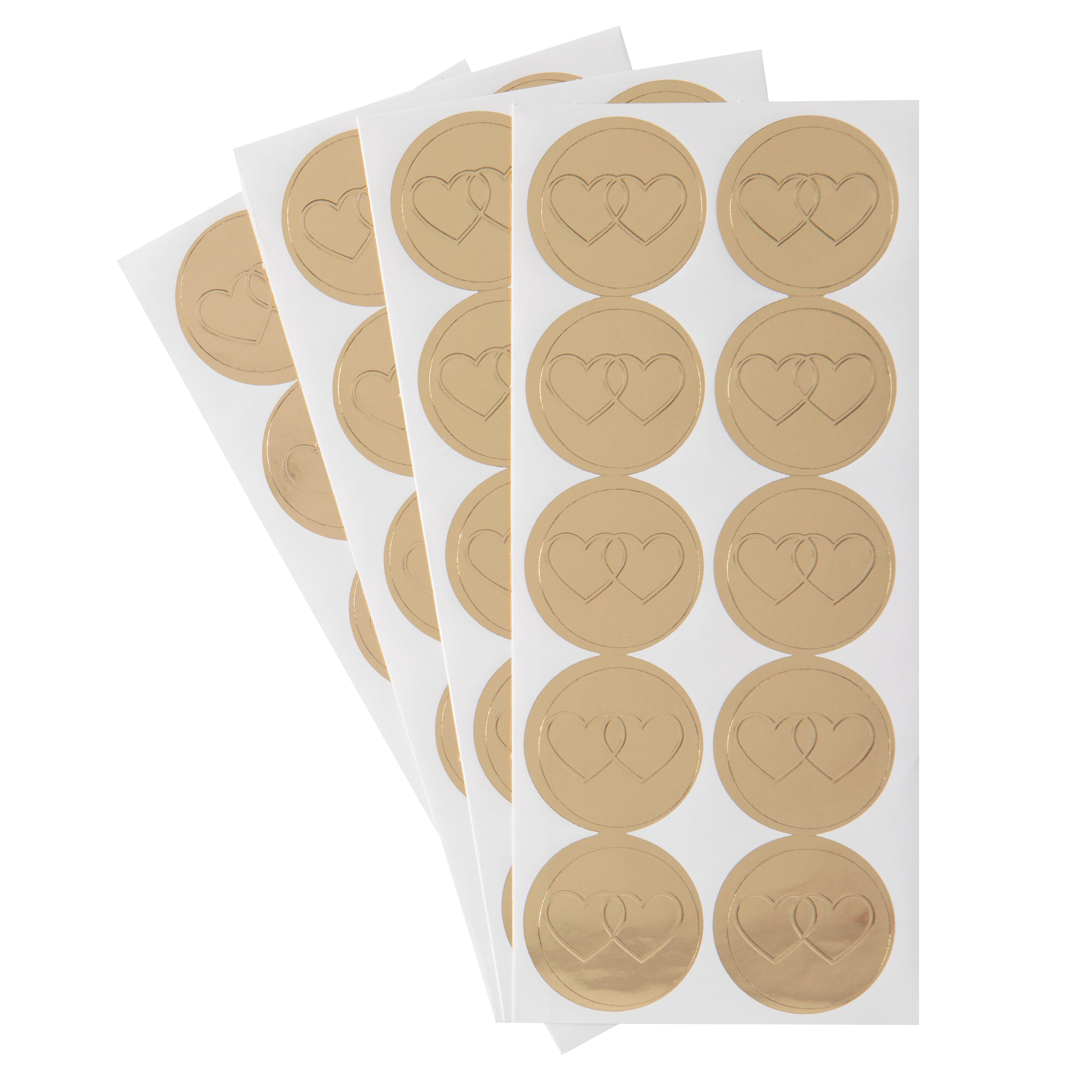 Recollections Gold Hearts Envelope Seals, 12 Packs: 40 ct. (480 total)
