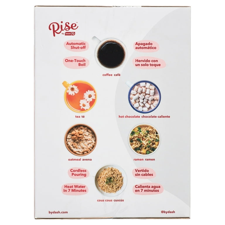  Rise by Dash Black Polypropylene 1.7 L Electric Tea Kettle:  Home & Kitchen