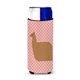 thumbnail image 1 of "Treasures Alpaca Suri Pink Check Decorativo Can Hugger, Delgado, Multicolor" Caroline's Treasures BB7920MUK, 1 of 1
