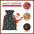 thumbnail image 7 of Fuzoiu Gold Snowflake Christmas Tree Print Christmas Gift Bag,Burlap Gift Bag with Drawstring Closure & Hang Tag,Perfect for Holidays, Birthdays, and Special Occasions-Small, 7 of 7