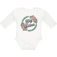 thumbnail image 3 of Inktastic Big Sister with Flower Circle Girls Long Sleeve Baby Bodysuit, 3 of 5