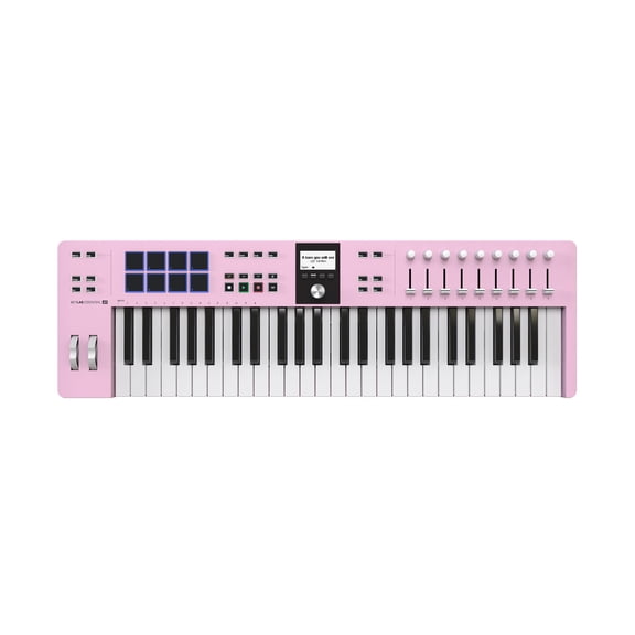 Arturia KeyLab Essential 49-Note mk3 Universal MIDI Controller with Software Included and DAW Integration (Rose Quartz)