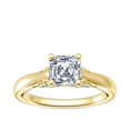 thumbnail image 1 of 1.20 Carat Excellent Asscher Cut Real Diamond New Design Solitaire Ring for Wedding Solid 18K Yellow Gold Size 11, 1 of 8